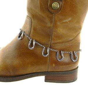 SLV 5-HORSE SHOE BOOT CHAIN